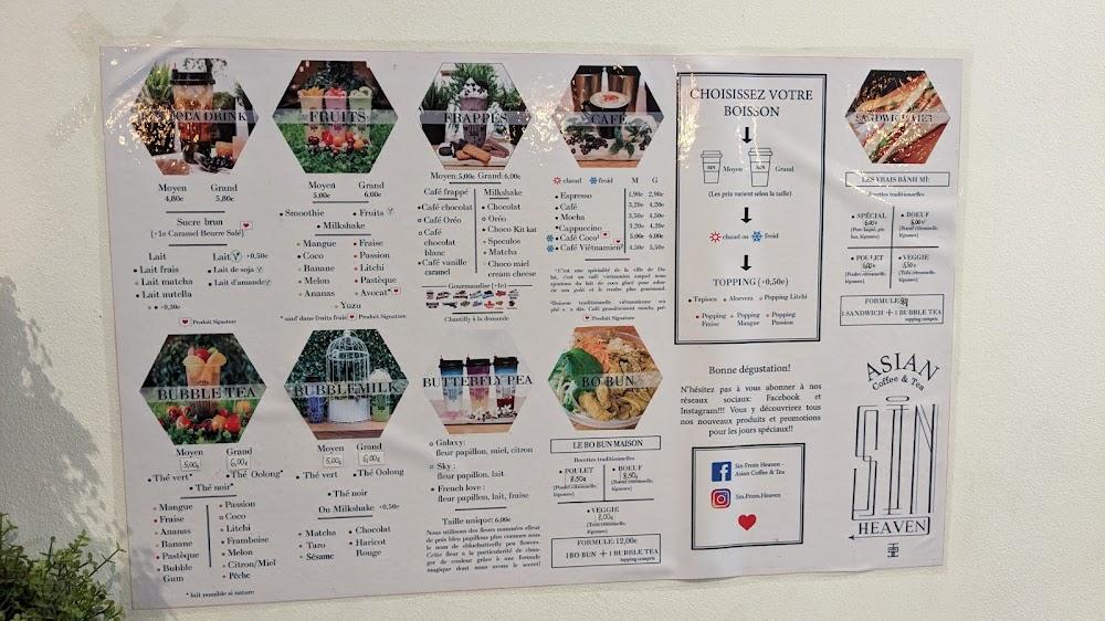 Sin From Heaven (Bubble Tea - Sandwich) - Menu Image 1